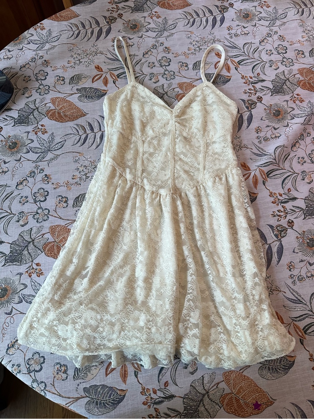 Ardene Cream Lace Midi Dress